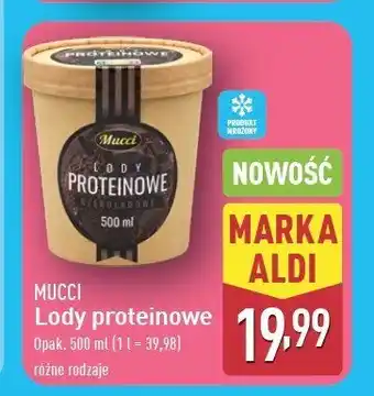 ALDI Lody proteinowe czekoladowe Mucci oferta
