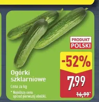 ALDI Ogórek szklarniowy polska oferta