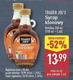 ALDI Syrop klonowy Trader joe's oferta