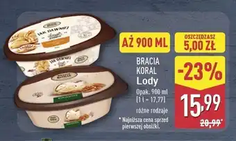 ALDI Lody bakaliowe Bracia koral lody jak dawniej oferta