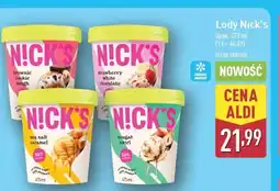 ALDI Lody strawberry white chocolate Nick's oferta