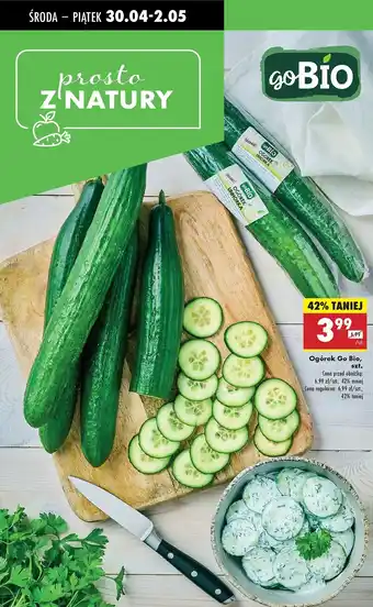 Biedronka Ogórek bio Gobio oferta