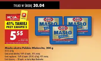 Biedronka Masło ekstra Mlekovita masło polskie oferta