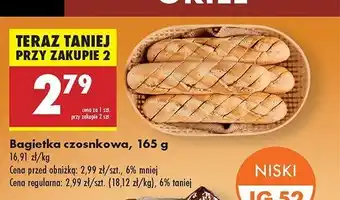 Biedronka Bagietka czosnkowa oferta