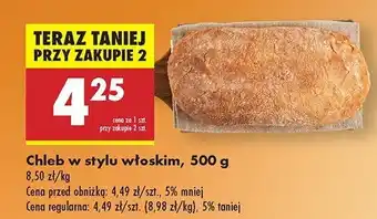 Biedronka Chleb w stylu włoskim oferta