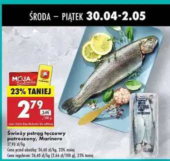 Biedronka Pstrąg tęczowy patroszony Marinero oferta
