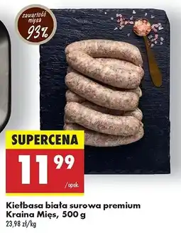 Biedronka Kiełbasa biała surowa Kraina mięs oferta