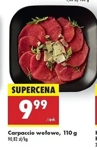 Biedronka Carpaccio wołowe oferta
