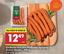 Biedronka Kiełbaski swojskie Kraina wędlin podlaskie specjały oferta