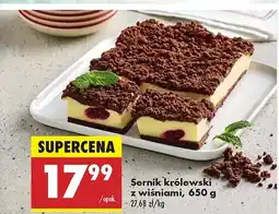 Biedronka Sernik królewski z wiśniami oferta