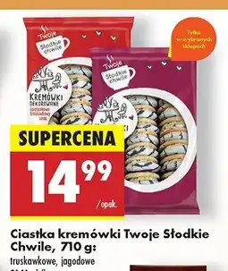Biedronka Ciastka kremówki dekorowane jagodowe Twoje słodkie chwile oferta