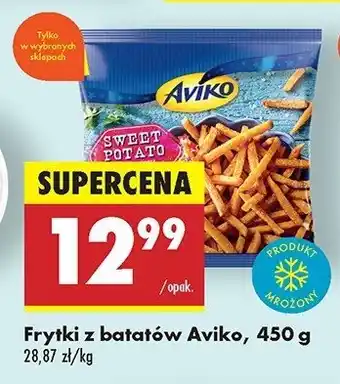 Biedronka Frytki ze słodkich ziemniaków Aviko oferta