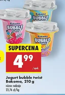 Biedronka Jogurt ananas kokos Bakoma bubble twist oferta