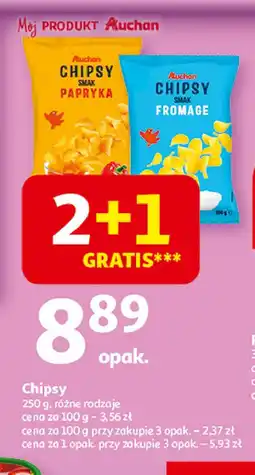 Auchan Chipsy fromage Auchan oferta