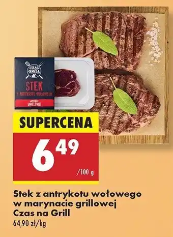 Biedronka Stek wołowy w marynacie grillowej Czas na grill oferta