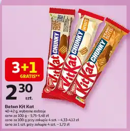 Auchan Baton Kitkat chunky peanut butter oferta