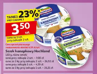 Auchan Serek ze szczypiorkiem Hochland kanapkowy oferta