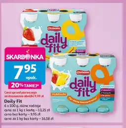 Auchan Napój jogurtowy wieloowocowy Ehrmann daily fit oferta