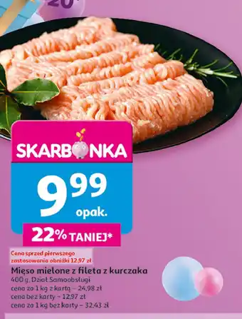 Auchan Mięso mielone z fileta z kurczaka Auchan oferta