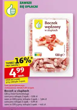 Auchan Boczek w słupkach Podniesiony kciuk oferta