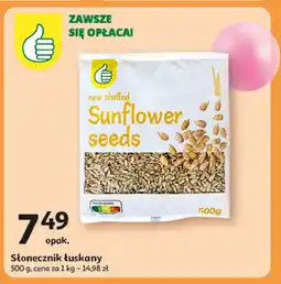 Auchan Słonecznik łuskany Podniesiony kciuk oferta