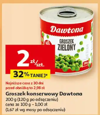 Auchan Groszek zielony Dawtona oferta