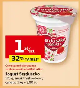 Auchan Jogurt truskawka Zott serduszko oferta