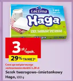 Auchan Serek twarogowy śmietankowy Lactima haga oferta
