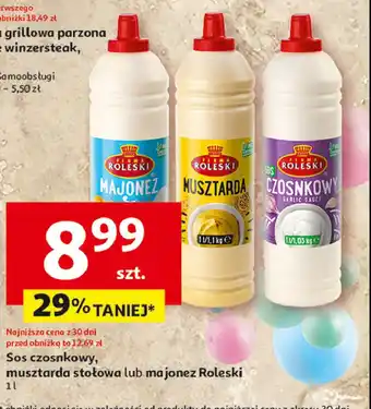 Auchan Sos czosnkowy Roleski oferta