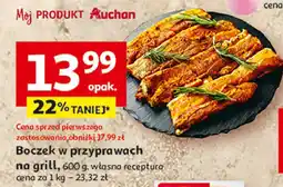 Auchan Boczek w przyprawach na grill Auchan oferta