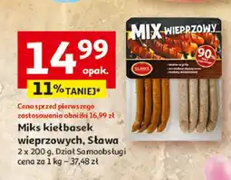 Auchan Mix kiełbasek wieprzowych Sława oferta
