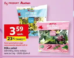 Auchan Mix sałat z roszponką Auchan oferta