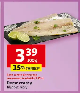 Auchan Dorsz czarny filet bez skóry oferta