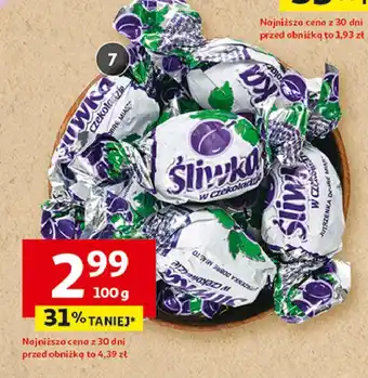 Auchan Śliwka w czekoladzie Jutrzenka dobre miasto oferta
