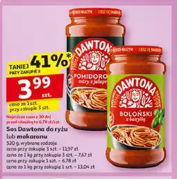 Auchan Sos pomidorowy ostry z jalapeno Dawtona oferta