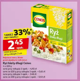 Auchan Ryż biały długi Cenos oferta