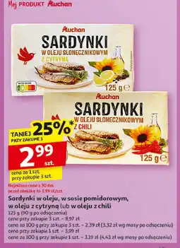 Auchan Sardynki w pomidorach Auchan oferta