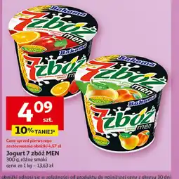 Auchan Jogurt brzoskwinia-gruszka Bakoma 7 zbóż men oferta