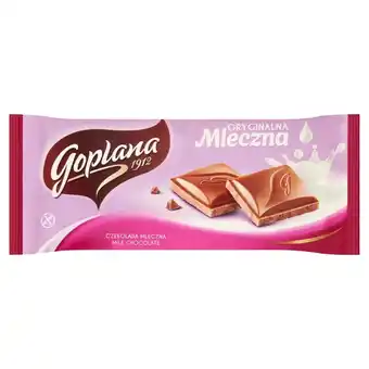 Dino Goplana Oryginalna mleczna Czekolada 90 g oferta