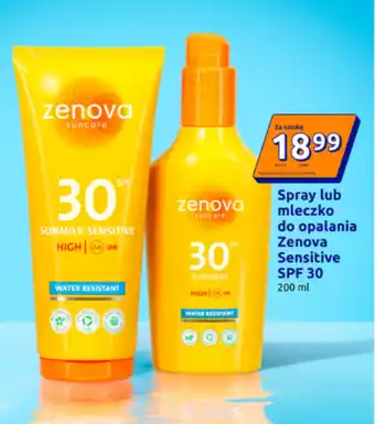 Action Mleczko do opalania Zenova oferta