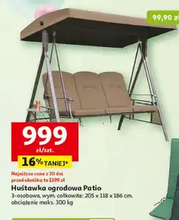 Auchan Huśtawka ogrodowa Patio oferta