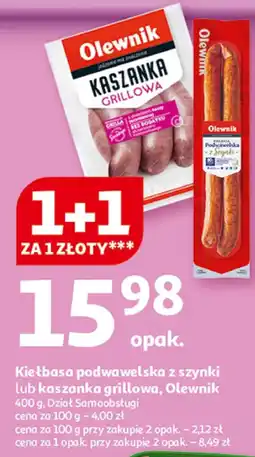 Auchan Kaszanka grillowa Olewnik oferta