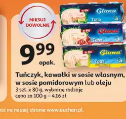Auchan Tuńczyk w sosie własnym Giana oferta