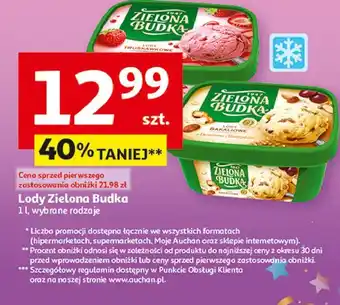 Auchan Lody bakaliowe z kawałkami bakalii Zielona Budka oferta