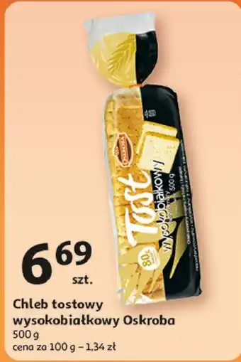 Auchan Chleb tostowy wysokobiałkowy Oskroba oferta