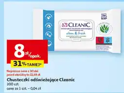 Auchan Chusteczki odświeżające Cleanic Clean & Fresh oferta