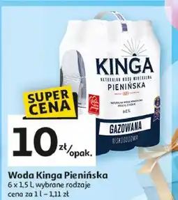 Auchan Woda gazowana Kinga Pienińska oferta
