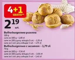 Auchan Bułka hamburgerowa z sezamem oferta