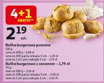 Auchan Bułka hamburgerowa z sezamem oferta
