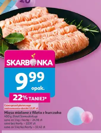 Auchan Mięso mielone z fileta kurczaka Auchan oferta